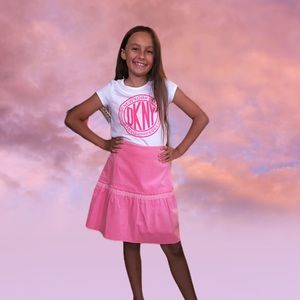 NWT K.C. PARKER PINK GIRLS SKIRT